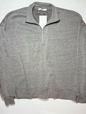 Threads 4 Thought  Heather Gray Quarter-Zip Sweater